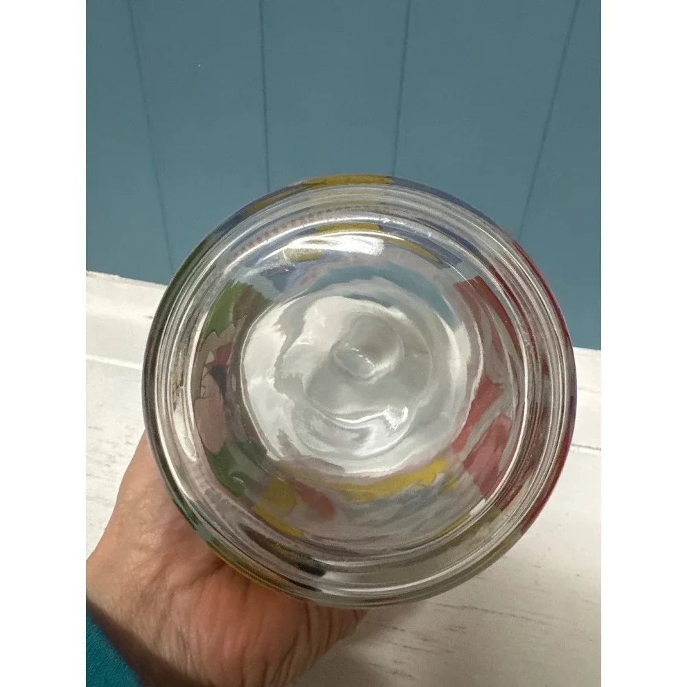 Looney Tunes Character‎ tall Glass Jar Candy Cookie Storage Container Lid